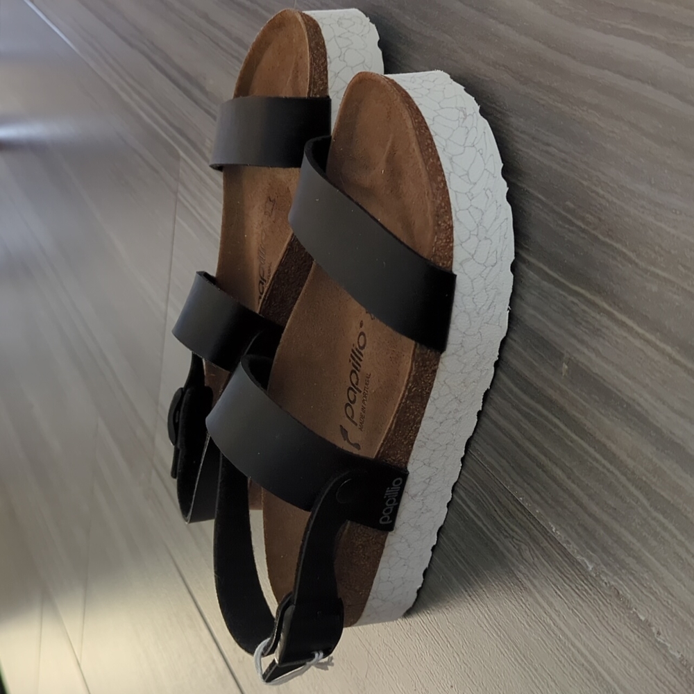 Birkenstock Papillio Cameron platform sandals 38 NWT
